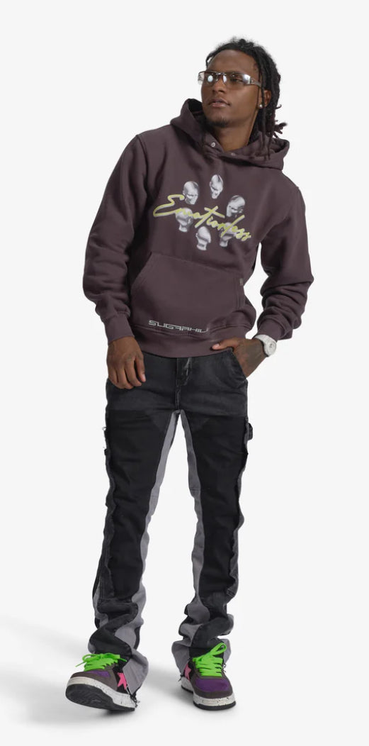 SUGARHILL-REVOLVER" STACKED DENIM (BLACK/GREY)-SH24-FULL