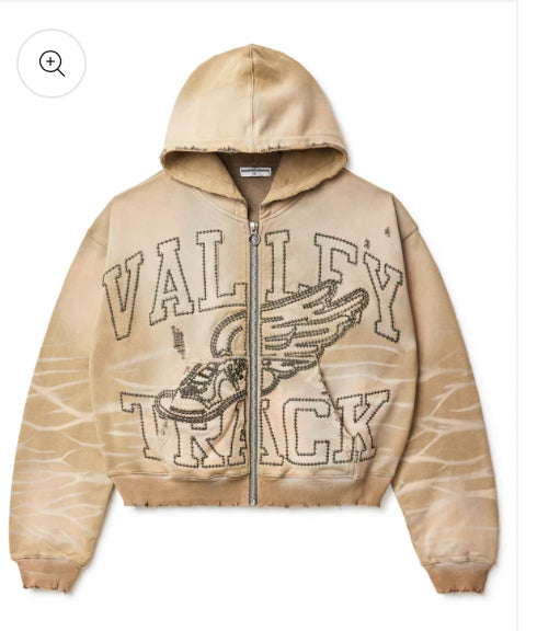 VALLEY-SAND GARDEN ZIP UP HOODIE