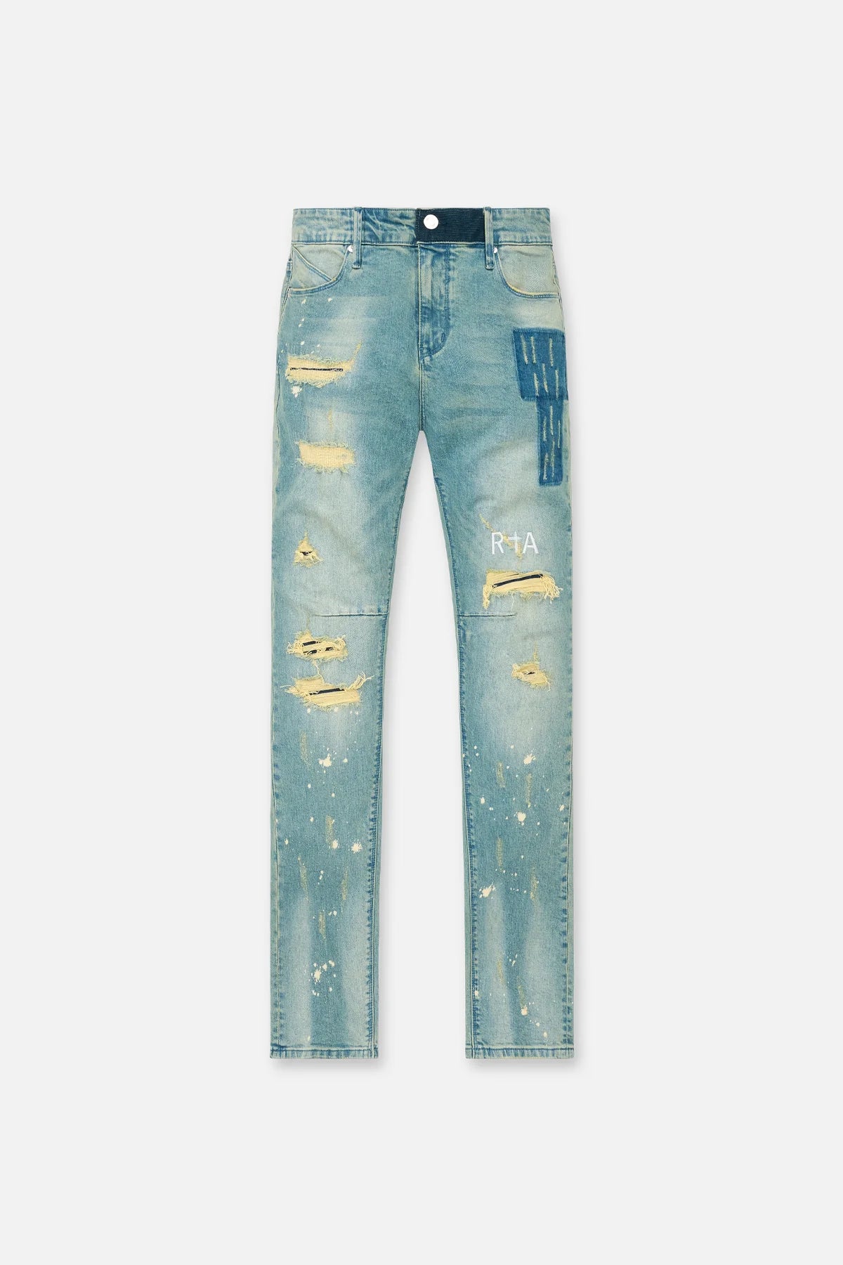RTA-BRYANT SKINNY JEAN | BLUE KYANITE DISTRESSED-MCCTD900-B1205BLND