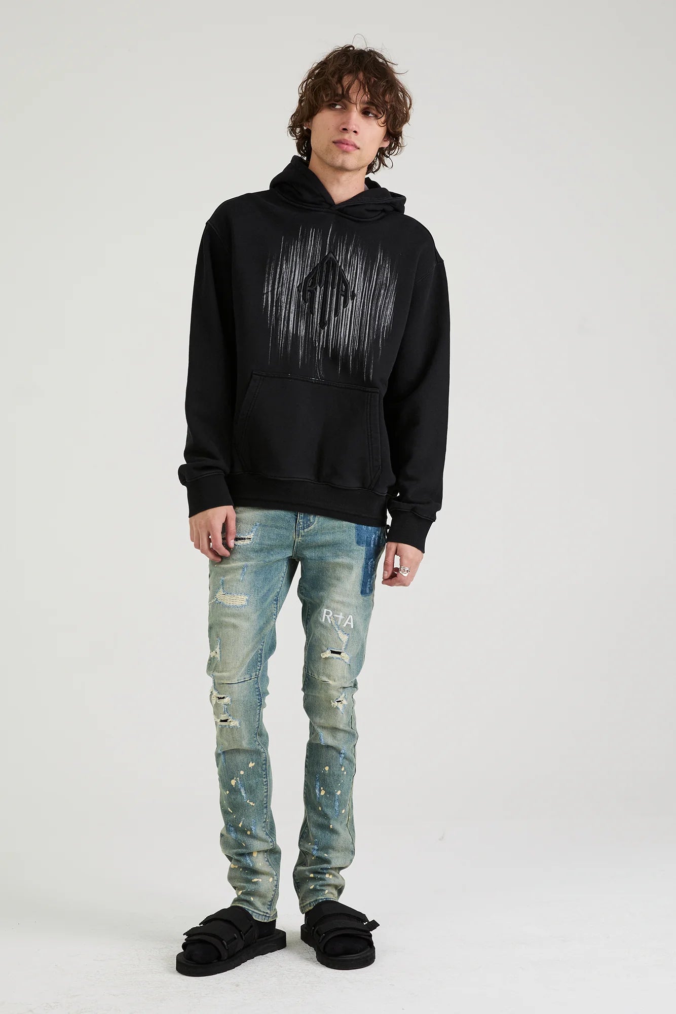 RTA-BRYANT SKINNY JEAN | BLUE KYANITE DISTRESSED-MCCTD900-B1205BLND
