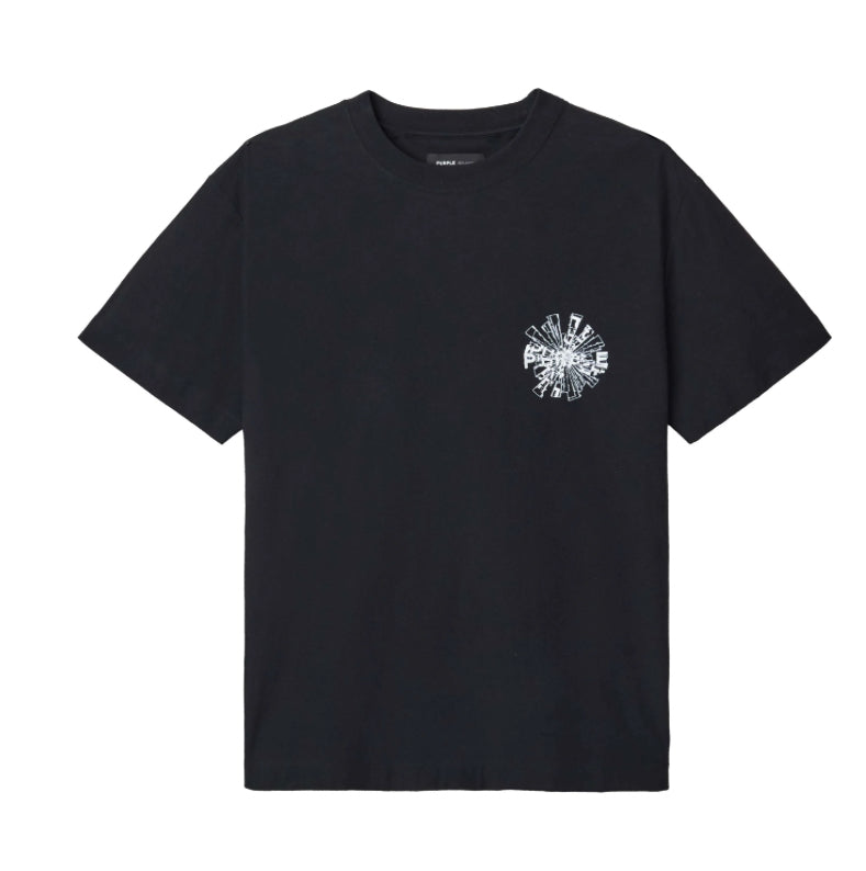 PURPLE-Shattered Wordmark Tee-P104-JBSH225