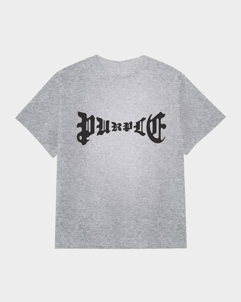 PURPEL-INSIDE OUT TEE HEATHER GRAY-P101-JHAW225