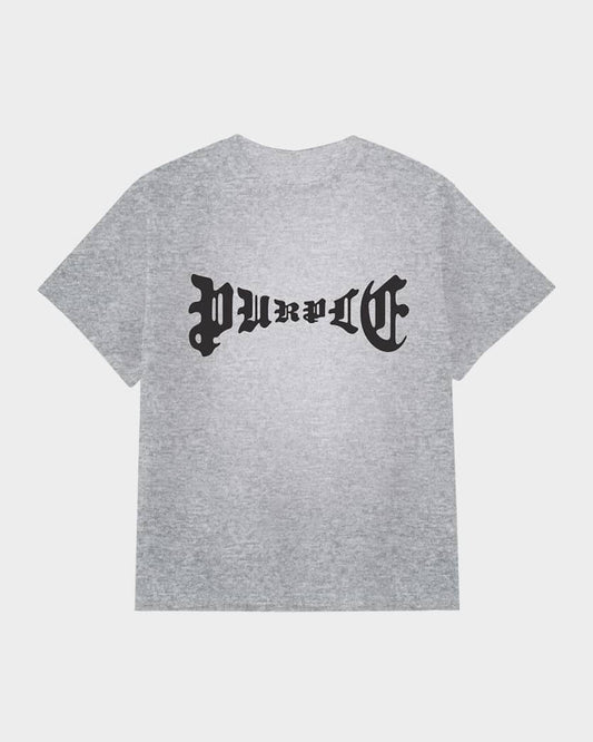 PURPEL-INSIDE OUT TEE HEATHER GRAY-P101-JHAW225