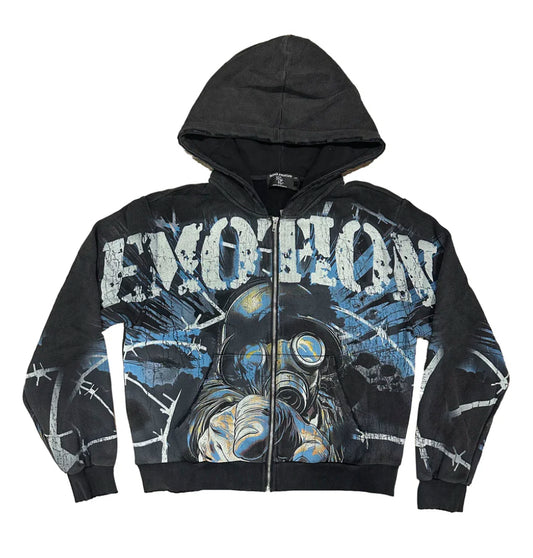 Mixed emotions-Acid Wash “Radioactive” Hoodie