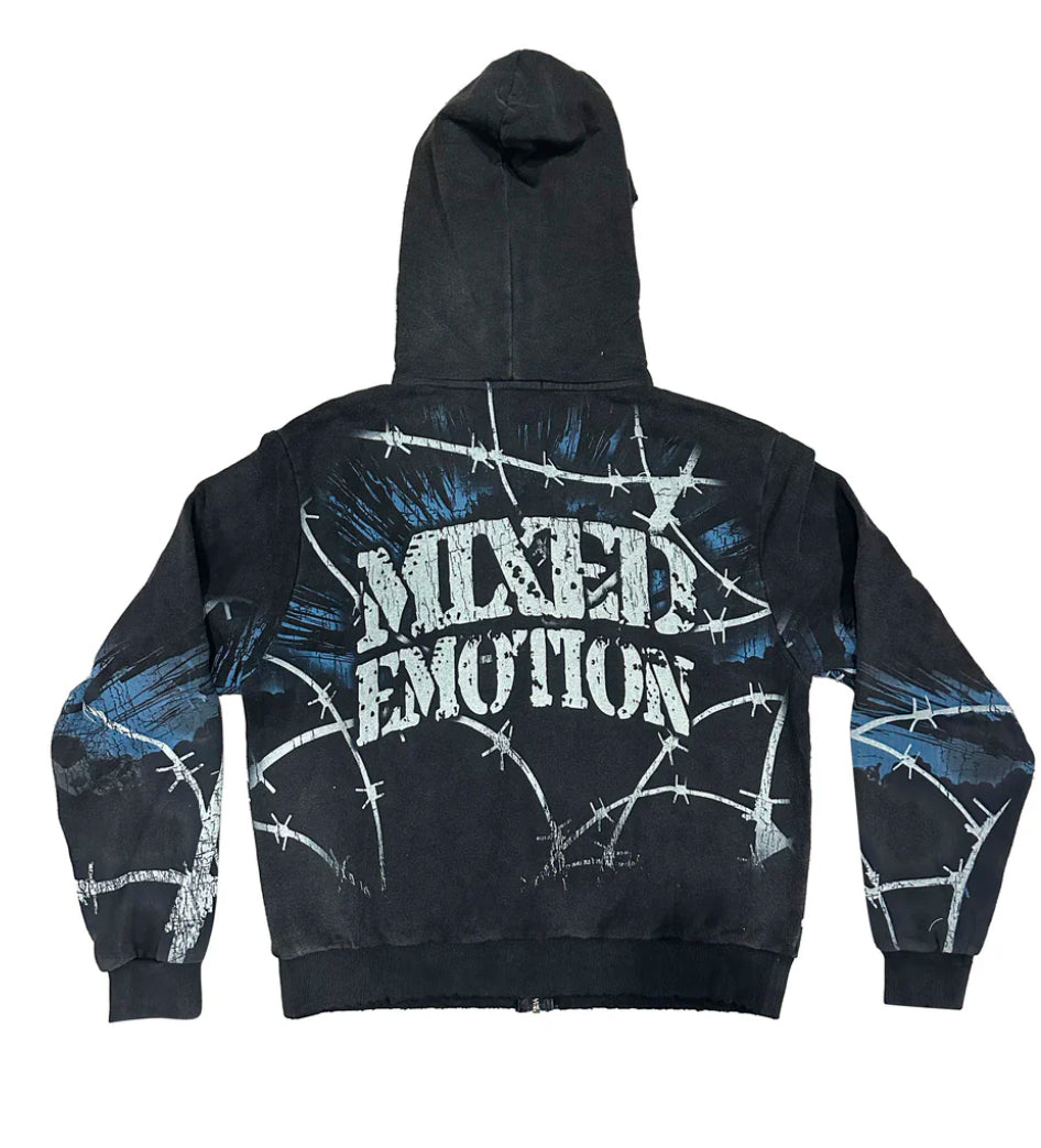 Mixed emotions-Acid Wash “Radioactive” Hoodie