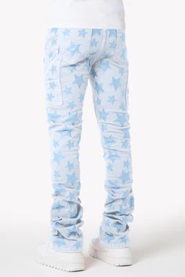 GUAPI-AQUA BLUE STARS DENIM-366ABSD