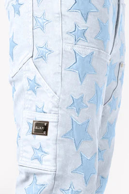 GUAPI-AQUA BLUE STARS DENIM-366ABSD