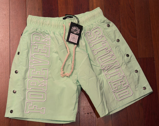 Forever Situated - FS Nylon Track Short Mint