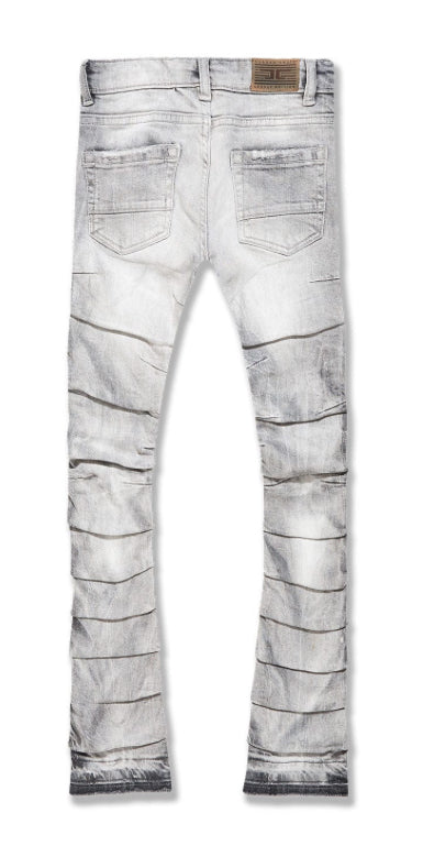 JORDAN CRAIG-Mans STACKED RIPPLE EFFECT DENIM (ARCTIC GRAY)-JTF1157