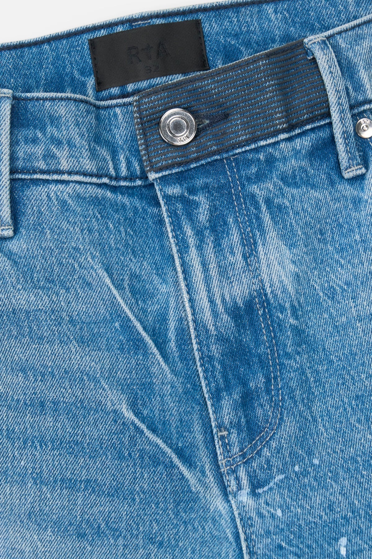 RTA-CLAYTON SKINNY JEAN | MEDIUM BLUE PAINTED-MSPTD898-B1182MDBLP