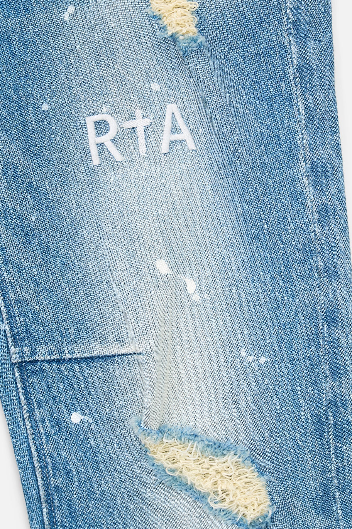 RTA-CLAYTON SKINNY JEAN | MEDIUM BLUE PAINTED-MSPTD898-B1182MDBLP