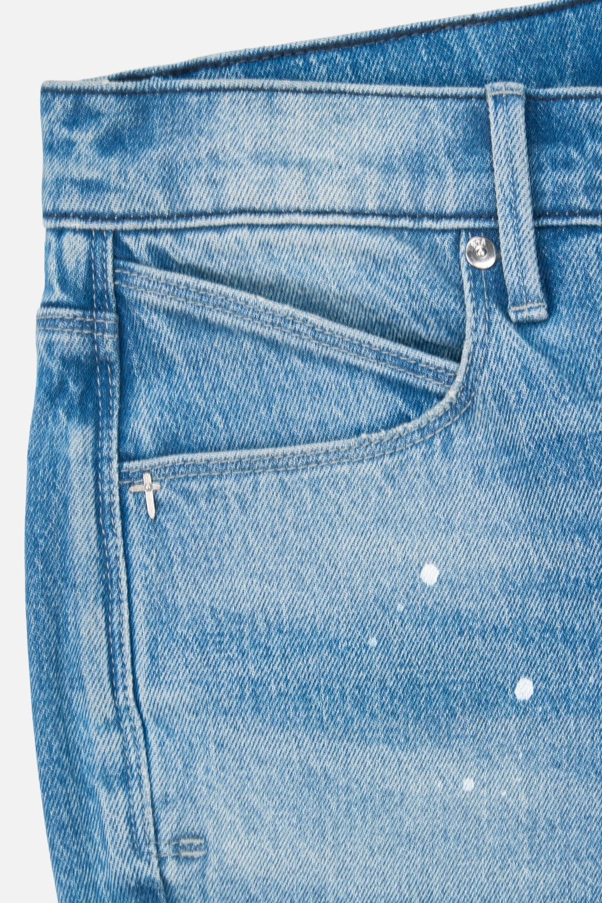 RTA-CLAYTON SKINNY JEAN | MEDIUM BLUE PAINTED-MSPTD898-B1182MDBLP