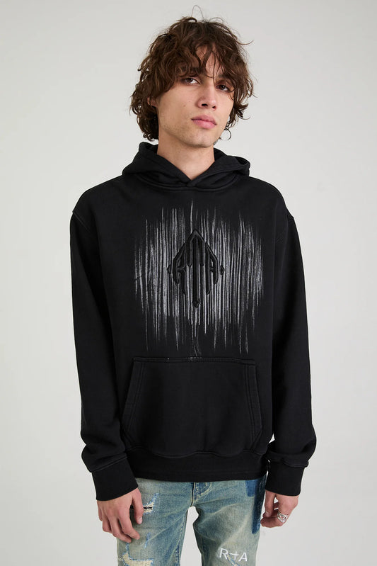 RTA-JORDAN HOODIE | BLACK ETCHED MONOGRAM-MCCTH909-T1424BKETM