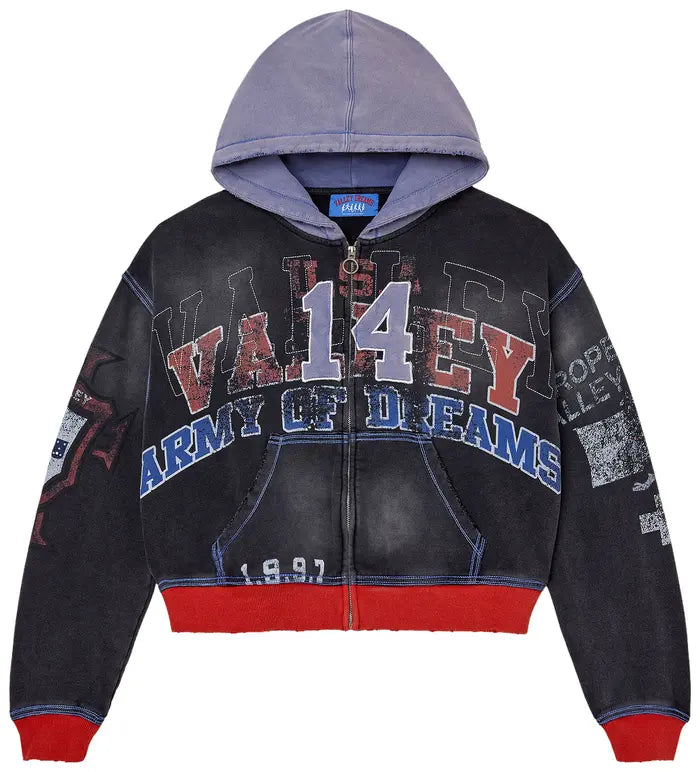 Valley dreams big 14 zip hoodie