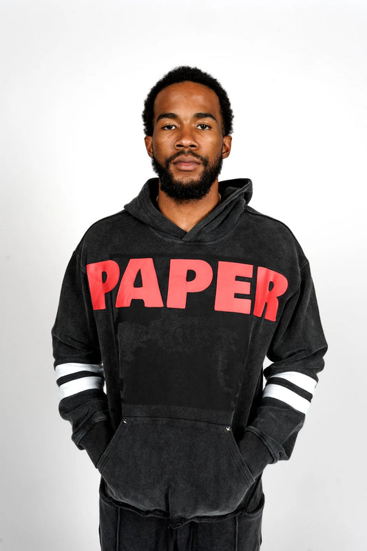 PAPER MONEY-777 HOODIE - BLACK