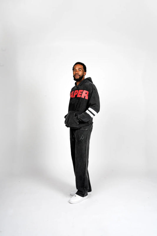 PAPER MONEY-777 JOGGERS - BLACK