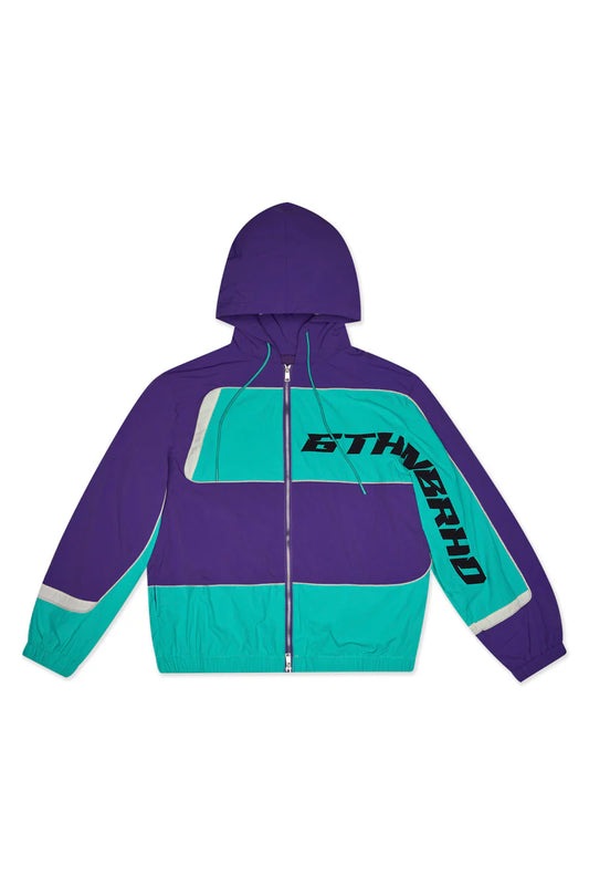 6 NBRHD-GRAPE" NYLON JACKET - PURP/AQUA-6TH-J4102