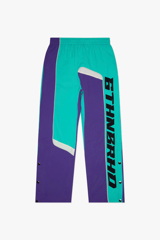 6 NBRHD-"SODA" NYLON PANTS - PURP/AQUA-6TH-P4102