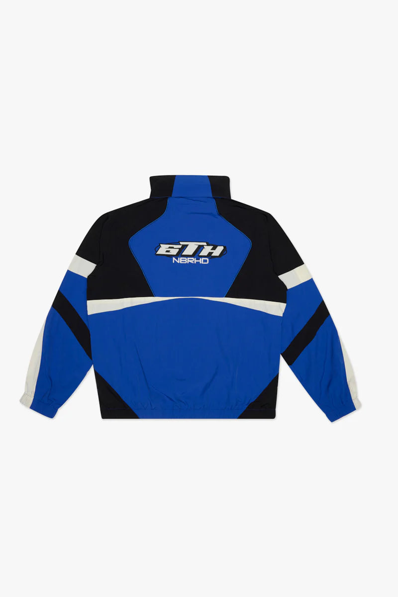 6-NBRHD-FIFTY" NYLON JACKET - WHT/ROYAL-6TH-J4103