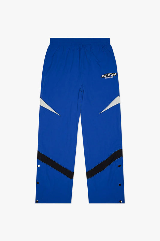 6TH-NBRHD-"SEVEN" NYLON PANTS - WHT/ROYAL-6TH-P4103