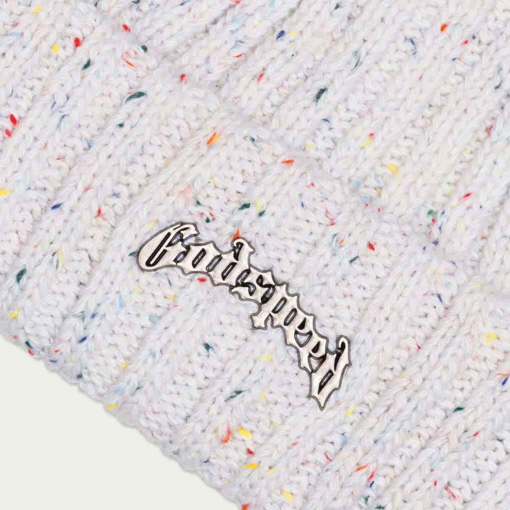 GODSPEED-Og Logo Emblem Beanie (Birthday Cake)