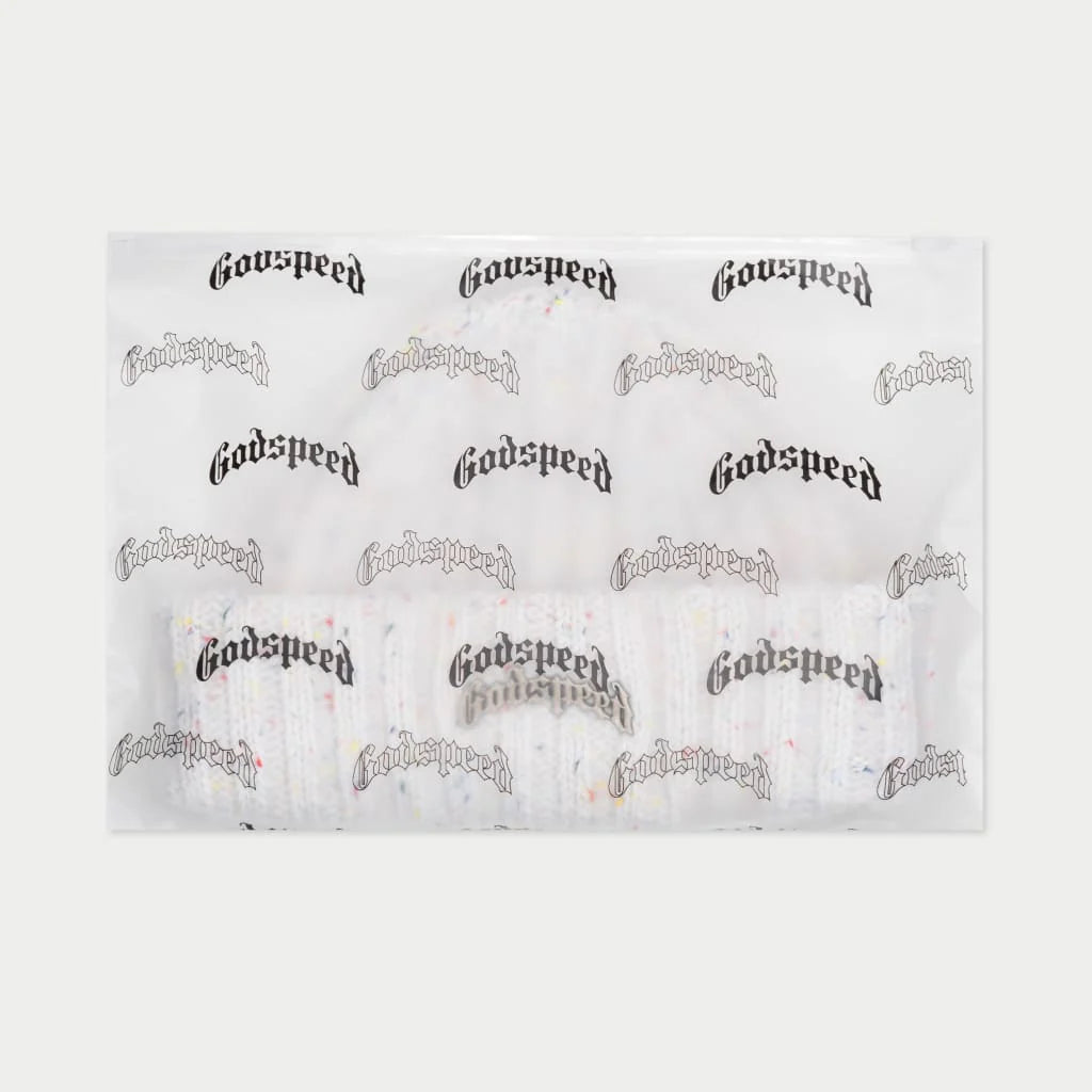 GODSPEED-Og Logo Emblem Beanie (Birthday Cake)