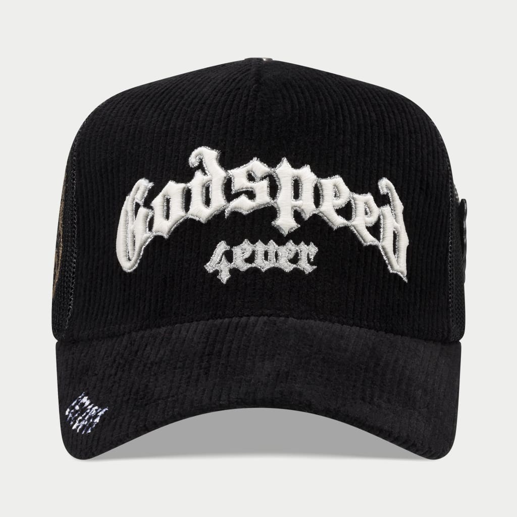 GODSPEED-GS FOREVER TRUCKER HAT (Black Corduroy)