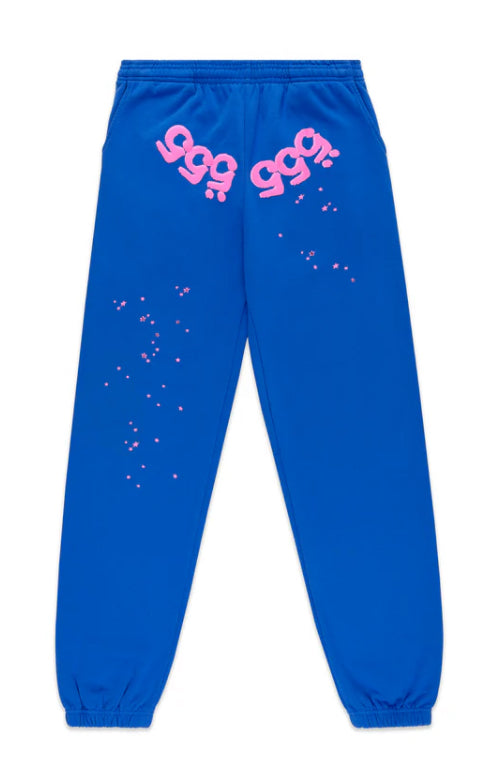 SP5DER-ANGEL NUMBER SWEATPANT-P07FW24BLU