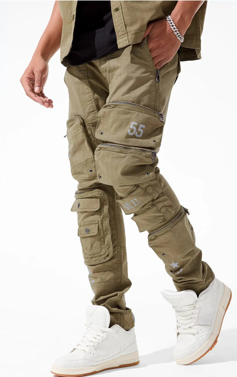JORDAN CRAIG-SEAN - INFANTRY DIVISION CARGO PANTS (OLIVE)-5673M