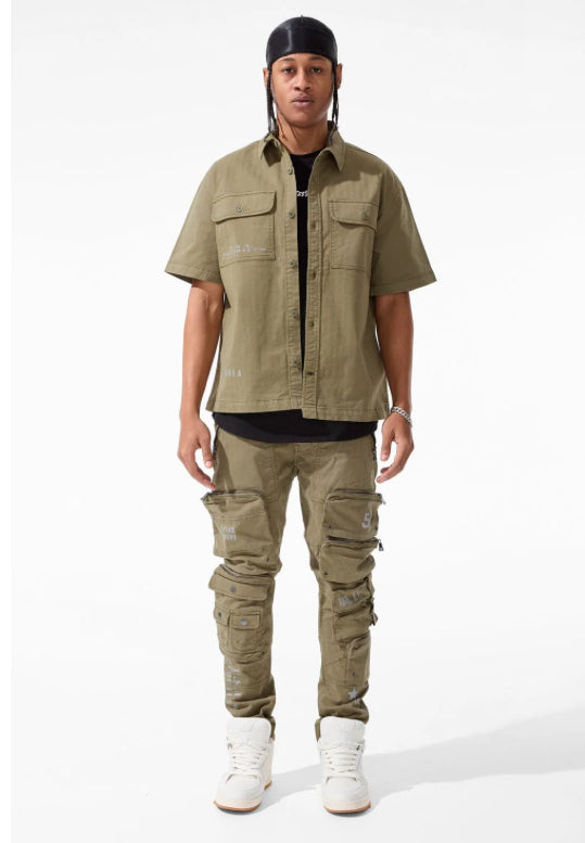 JORDAN CRAIG-SEAN - INFANTRY DIVISION CARGO PANTS (OLIVE)-5673M