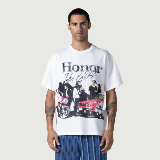 HONOR THE GIFT-Shift Tee - White-HTG250140