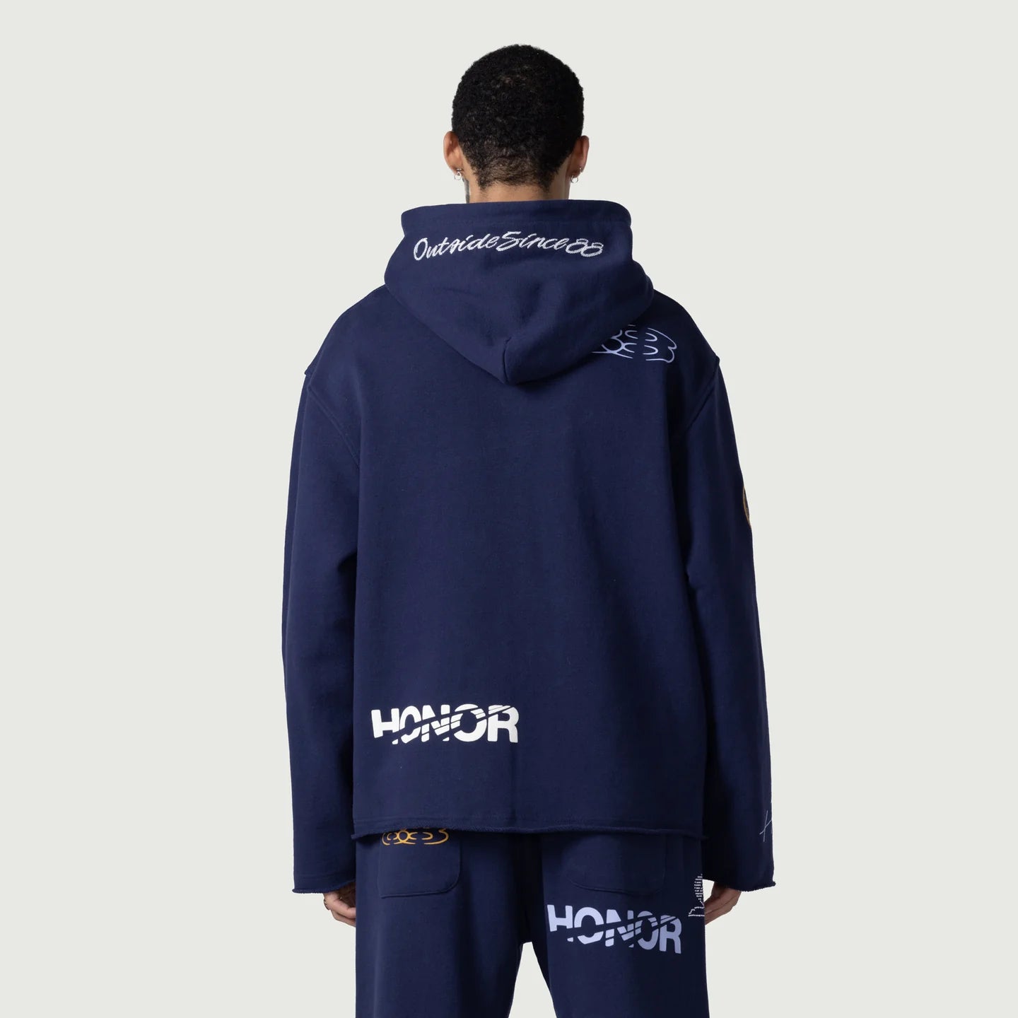 HONOR THE GIFT-1988 Full Zip Hoodie - Navy