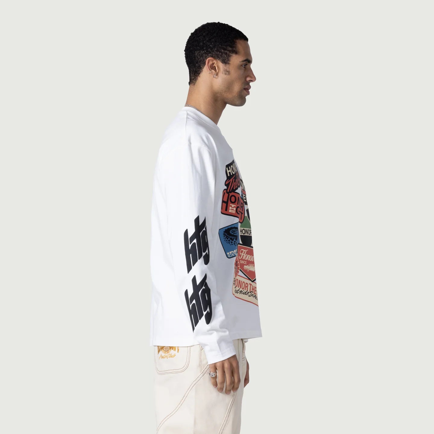 HONOR THE GIFT-Fuel LS Tee - White-HTG250192
