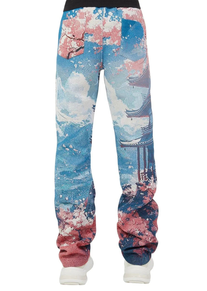 GUAPI-Guapi Tokyo Tapestry Pant Lt Blue-375TTP