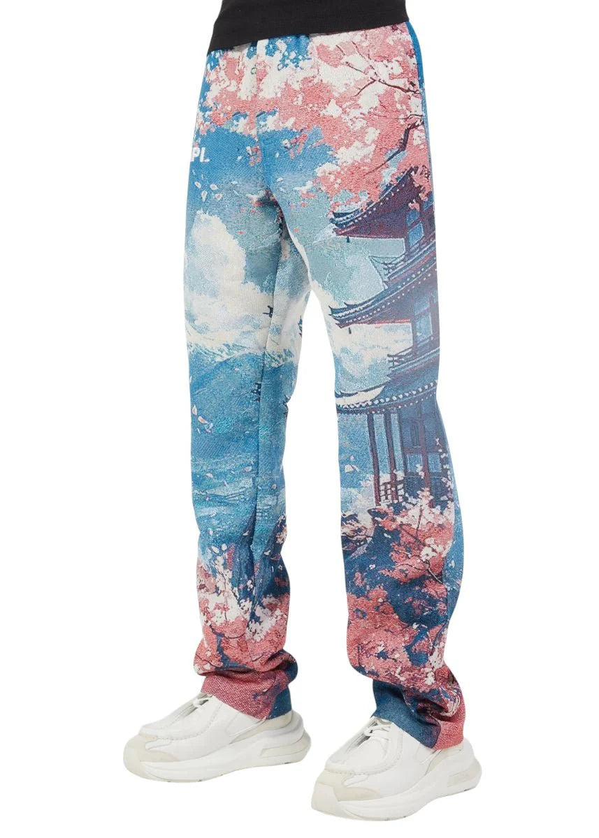 GUAPI-Guapi Tokyo Tapestry Pant Lt Blue-375TTP