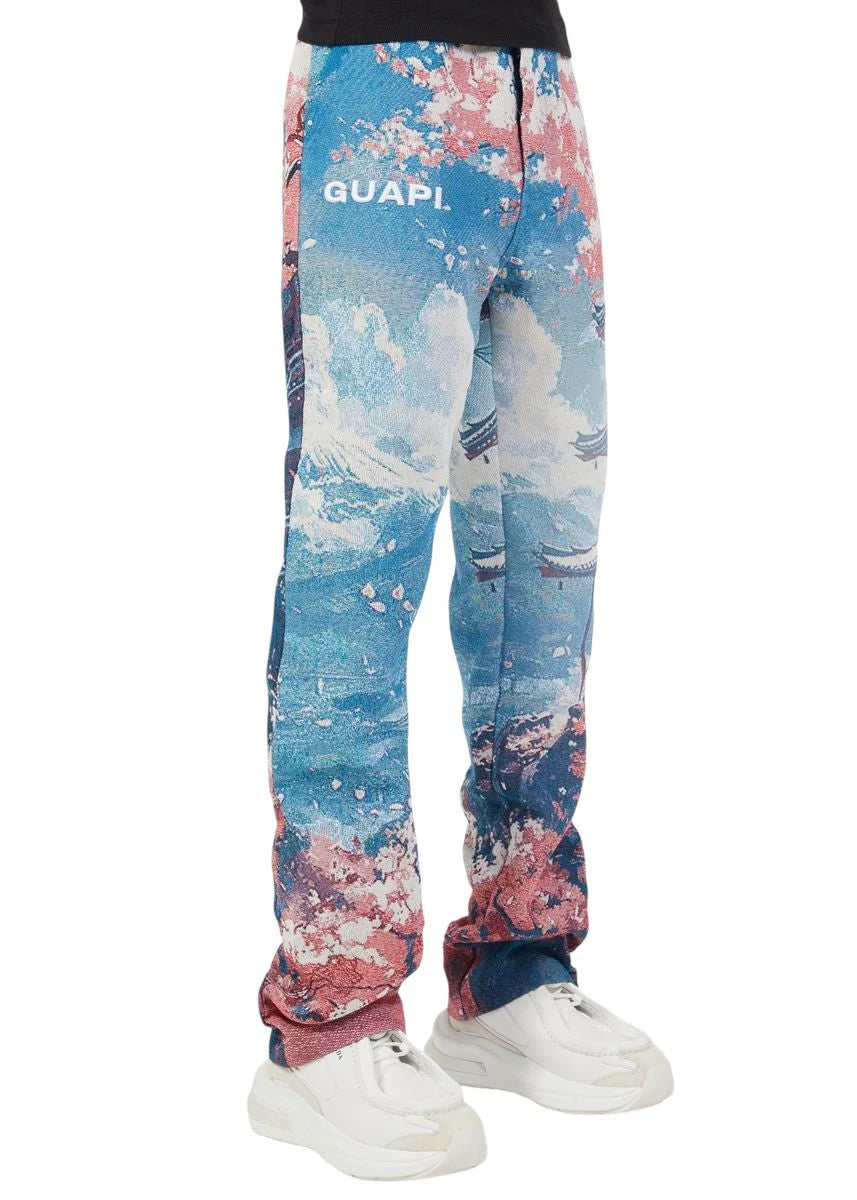 GUAPI-Guapi Tokyo Tapestry Pant Lt Blue-375TTP