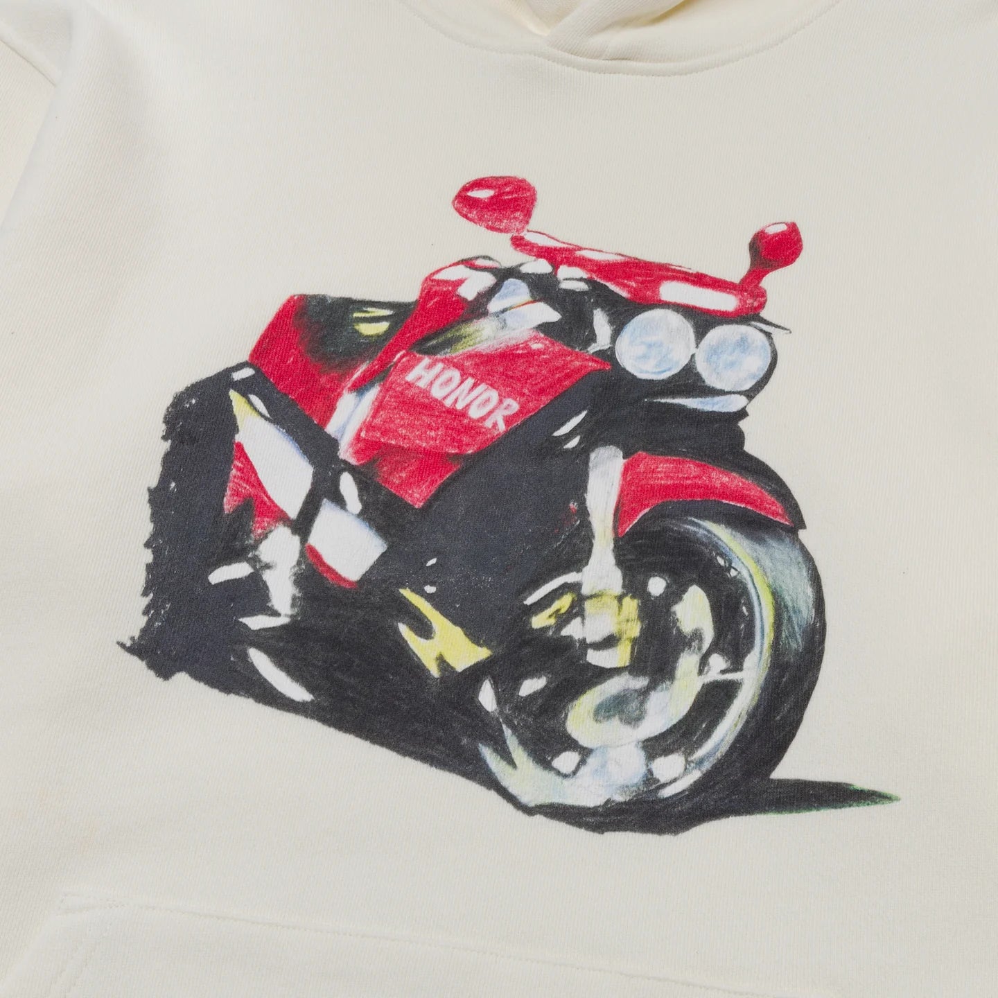 HONOR THE GIFT-Speedbike Hoodie - White-HTG25051