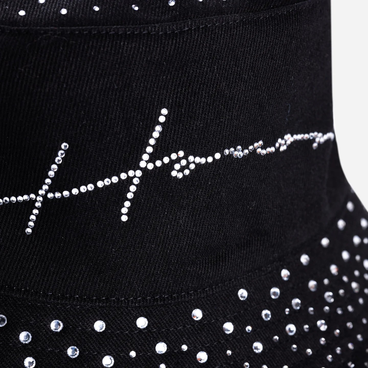 HONOR THE GIFT-Honor Rhinestone Bucket Hat - Black-HTG250172