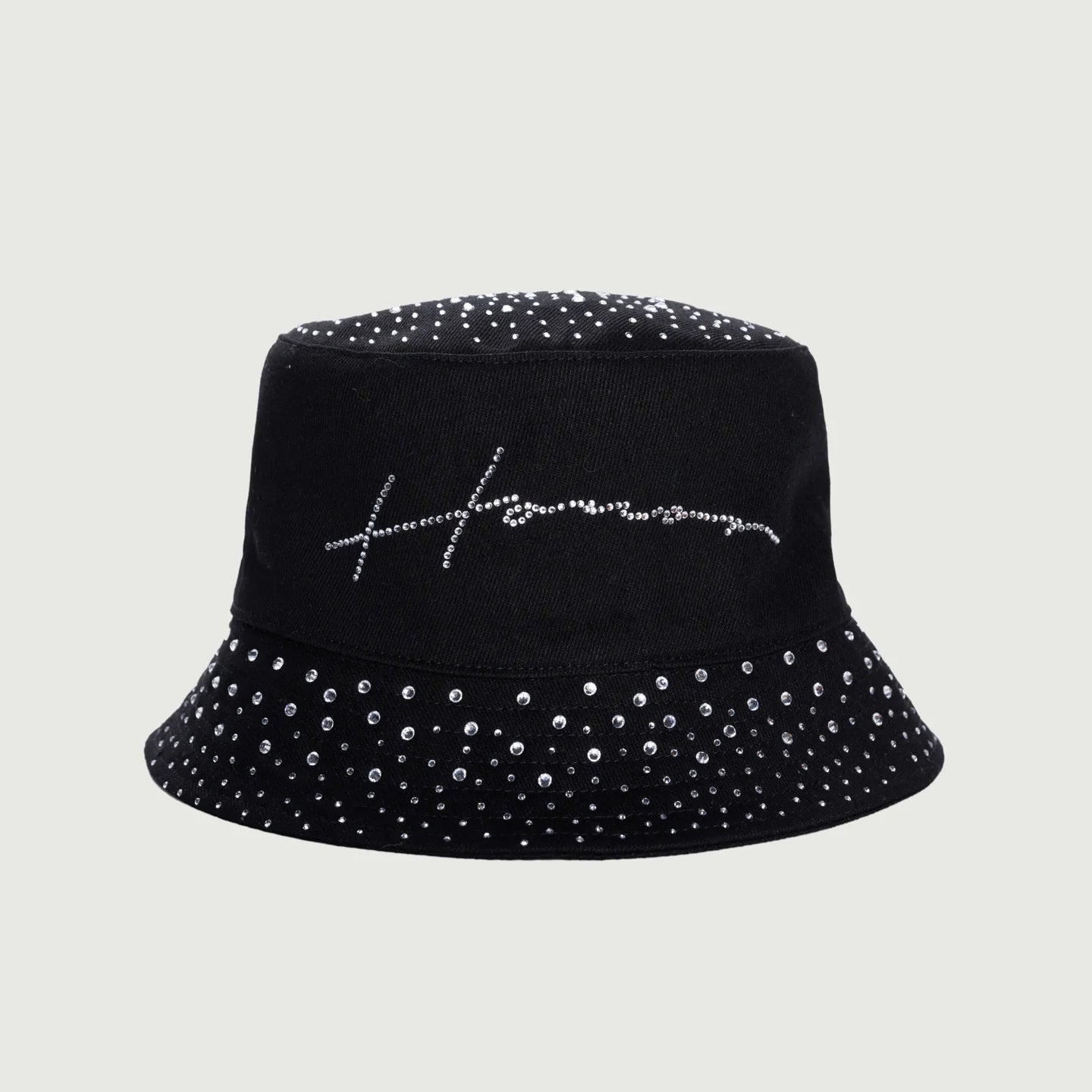 HONOR THE GIFT-Honor Rhinestone Bucket Hat - Black-HTG250172