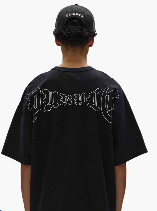 PURPLE-Arched Gothic Tee-M1057-JBAG225