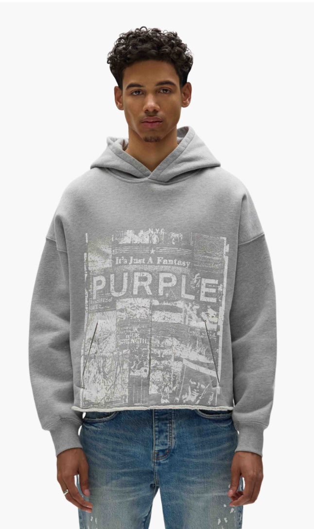 PURPLE-Fantasy Cropped Hoodie-M4104-HHGF225