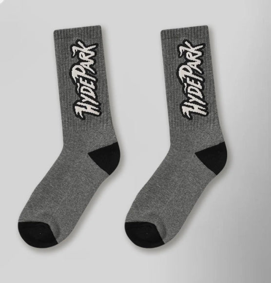 HYDE PARK-Logo Intarsia Sock - Night Fall