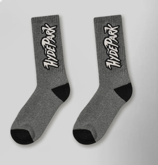 HYDE PARK-Logo Intarsia Sock - Night Fall