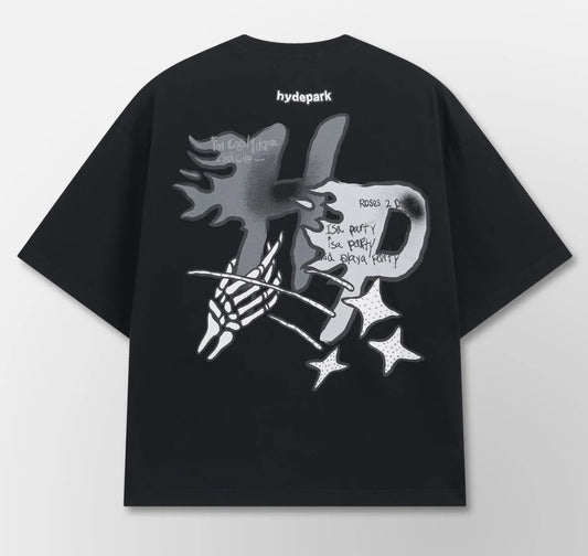 HYDEPARK-HP Star Tee - Black