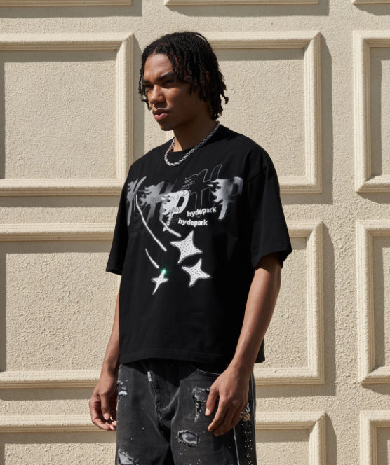 HYDEPARK-HP Star Tee - Black