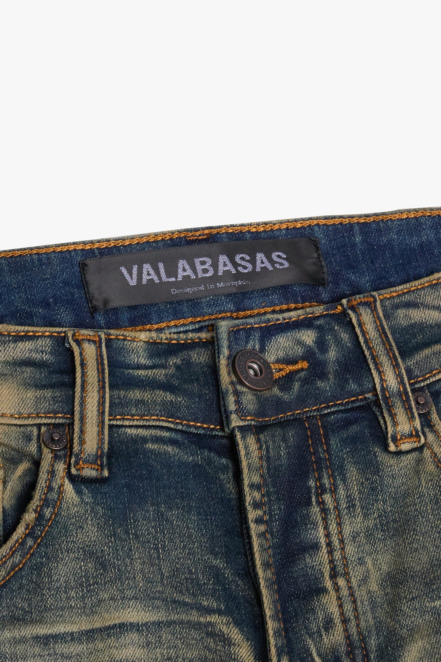 VALABASAS-MR CLEAN 2.0” BLUE SPORCO SKINNY JEAN-VLBS1117-08