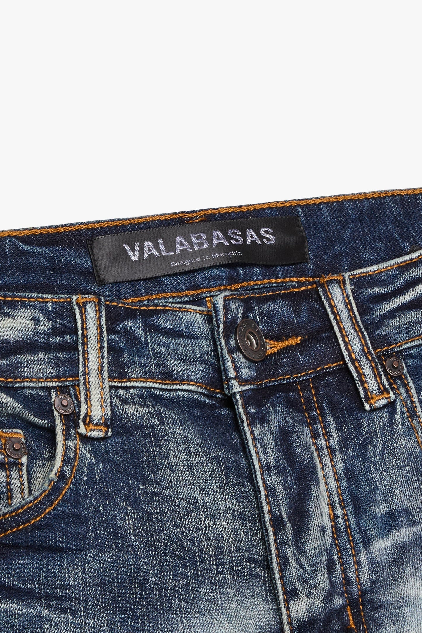VALABASAS-MR CLEAN 2.0” BLUE SPORCO SKINNY JEAN-VLBS1117-08