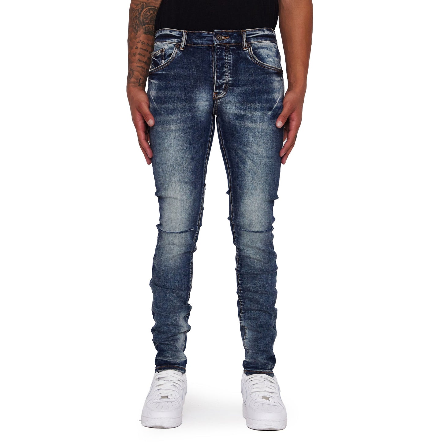 VALABASAS-MR CLEAN 2.0” BLUE SPORCO SKINNY JEAN-VLBS1117-08