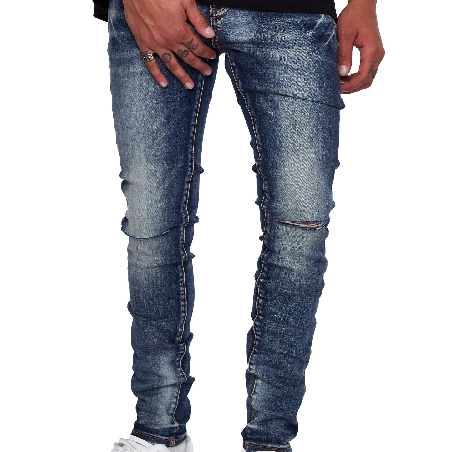VALABASAS-MR CLEAN 2.0” BLUE SPORCO SKINNY JEAN-VLBS1117-08
