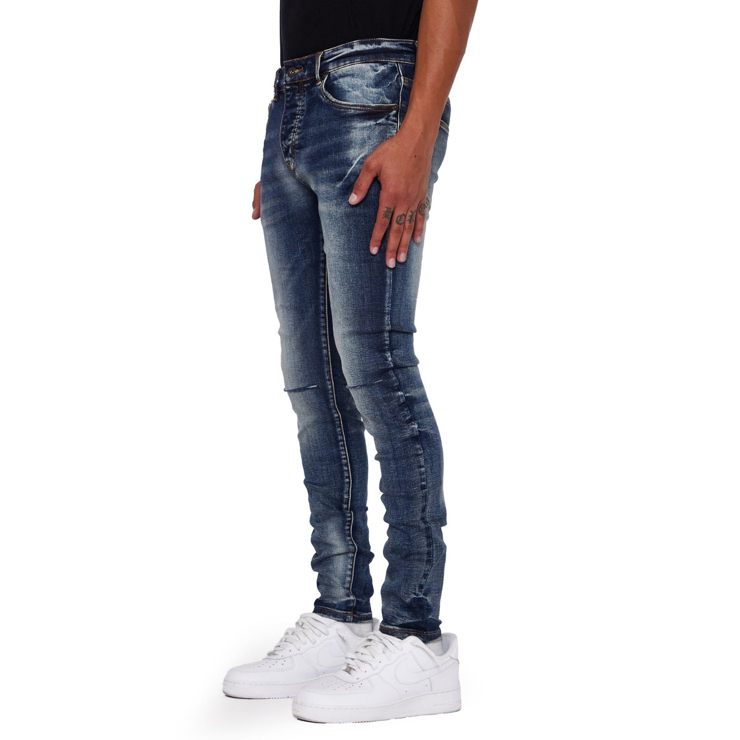 VALABASAS-MR CLEAN 2.0” BLUE SPORCO SKINNY JEAN-VLBS1117-08